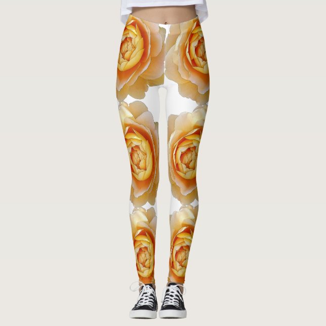 Golden rose leggings (Front)