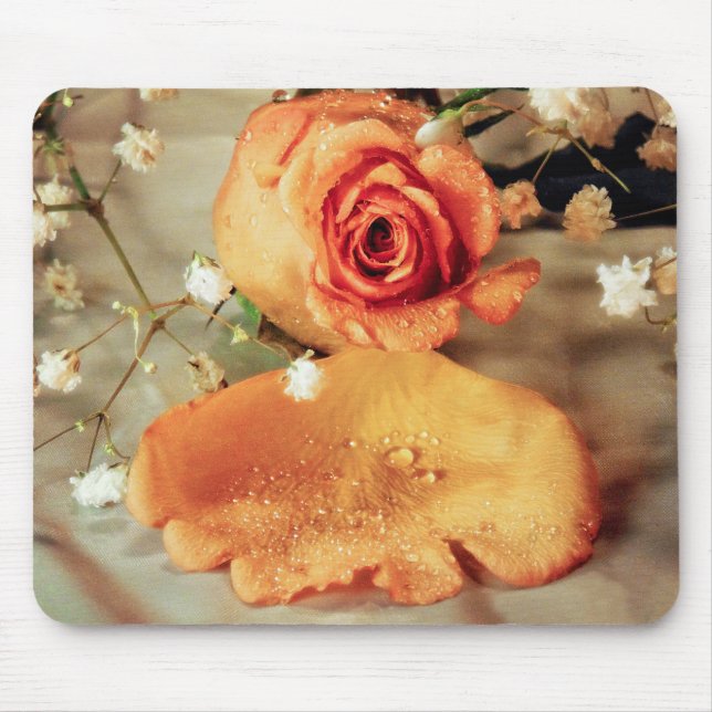 Golden rose mouse pad (Front)