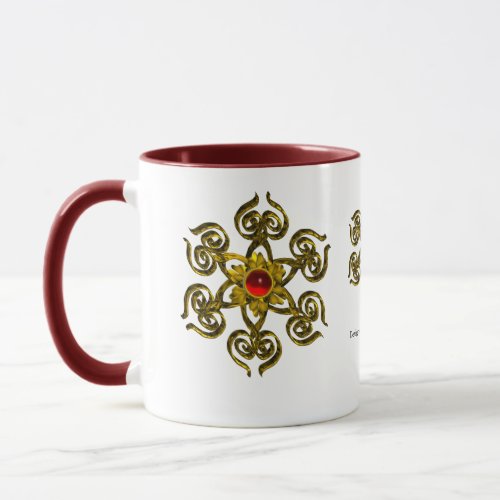 GOLDEN ROSE RUBY MUG