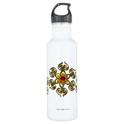 GOLDEN ROSE RUBYWhite Water Bottle