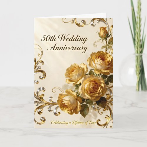 Golden Roses 50th Wedding Anniversary