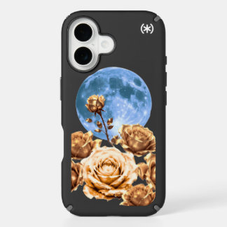 Golden Roses and Blue Moon Aesthetic Case