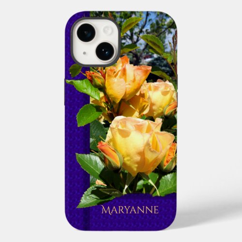 Golden Roses Floral Sunshine Case_Mate iPhone 14 Case