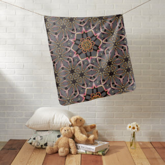 Golden Rosette Baby Blanket