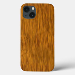 Golden Rough Wood Texture Background iPhone 13 Case