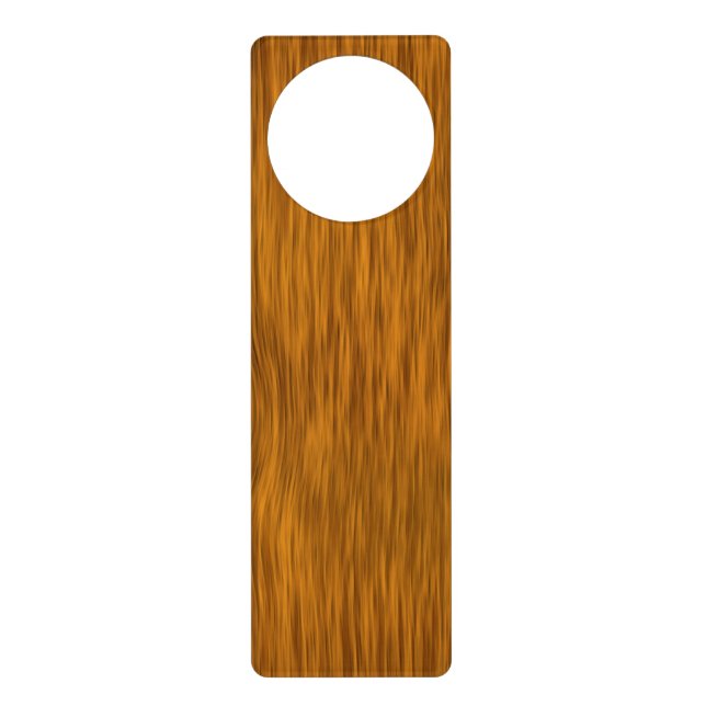 Golden Rough Wood Texture Background Door Hanger (Front)