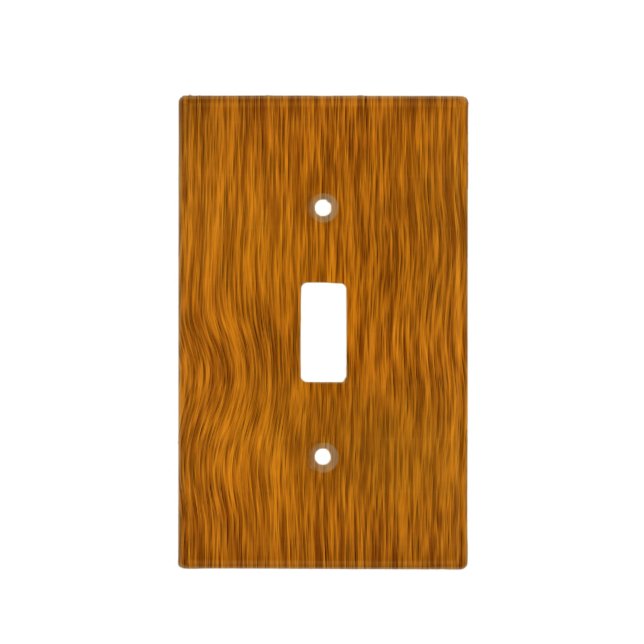 Golden Rough Wood Texture Background Light Switch Cover (Front)