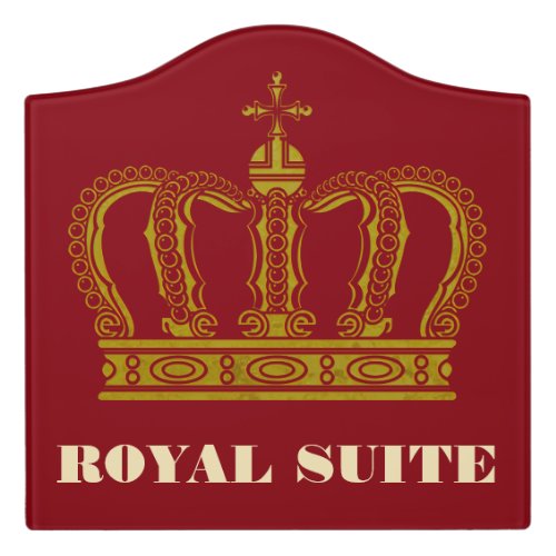 Golden Royal Crown I  your backgr  ideas Door Sign