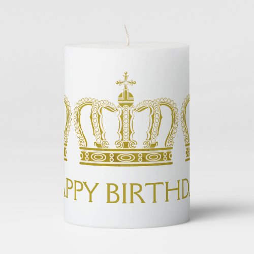 Golden Royal Crown I  your backgr  ideas Pillar Candle