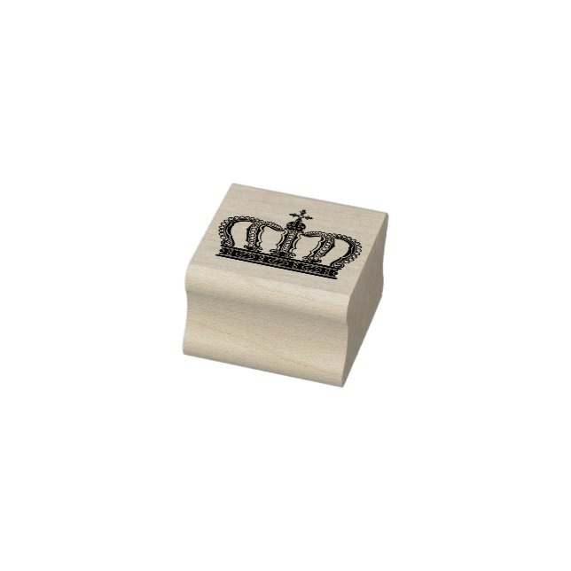 Golden Royal Crown I + your backgr. & ideas Rubber Stamp (Stamp)