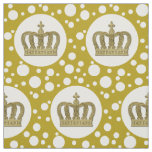 Golden Royal Crown II &amp; Dots + your backgr. &amp; idea Fabric