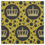 Golden Royal Crown II &amp; Dots + your backgr. &amp; idea Fabric
