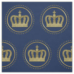 Golden Royal Crown II &amp; Stars + your back &amp; ideas Fabric