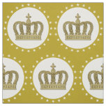 Golden Royal Crown II &amp; Stars + your back &amp; ideas Fabric