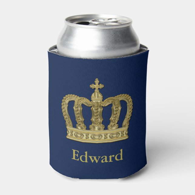 Golden Royal Crown II + your backgr. & ideas Can Cooler (Can Front)