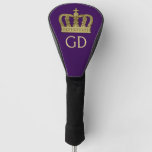 Golden Royal Crown Ii + Your Backgr. &amp; Ideas Golf Head Cover at Zazzle