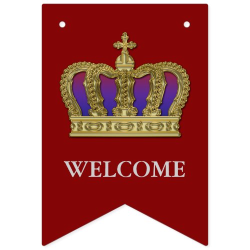Golden Royal Crown IV  your backgr  ideas Bunting Flags