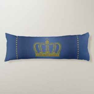 Golden Royal Crown + your backgr. & ideas Body Pillow