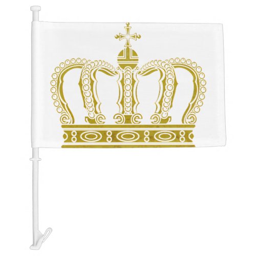 Golden Royal Crown  your backgr  ideas Car Flag