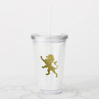 Golden Royal Lion Acrylic Tumbler