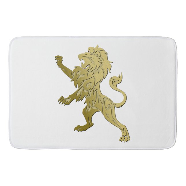 Golden Royal Lion Bath Mat (Front)