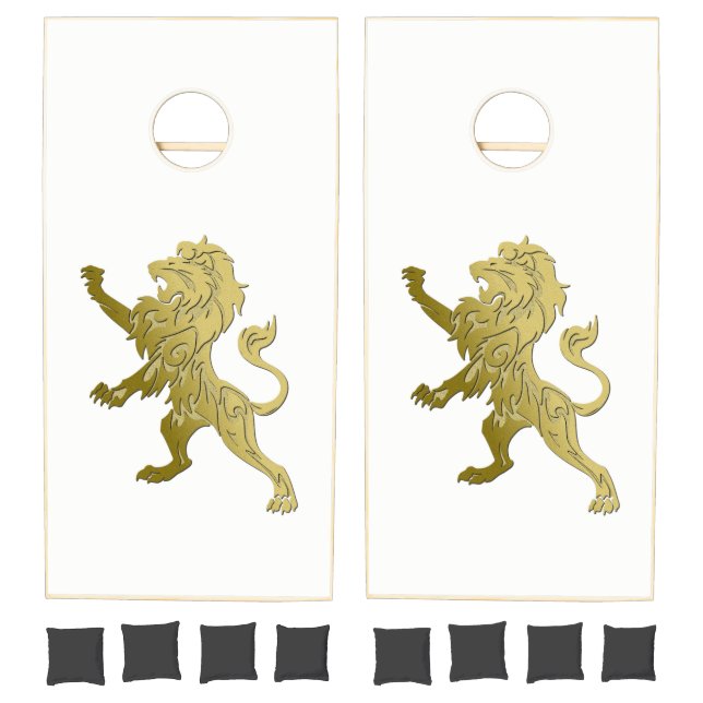 Golden Royal Lion Cornhole Set (Set)