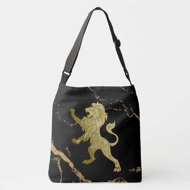 Golden Royal Lion Crossbody Bag (Back)
