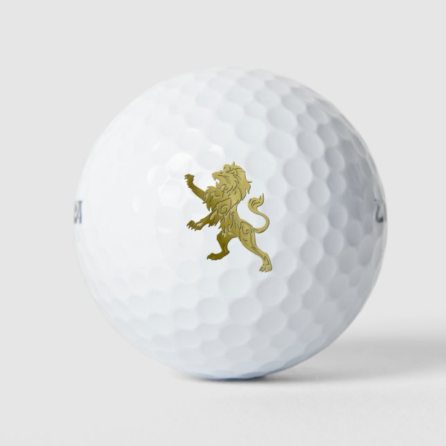 Golden Royal Lion Golf Balls (Front)