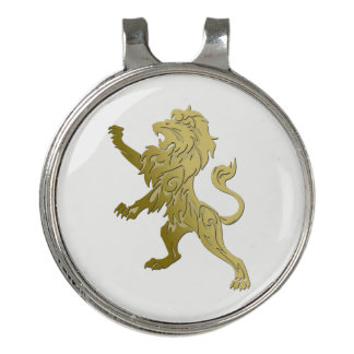 Golden Royal Lion Golf Hat Clip