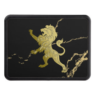 Golden Royal Lion Hitch Cover