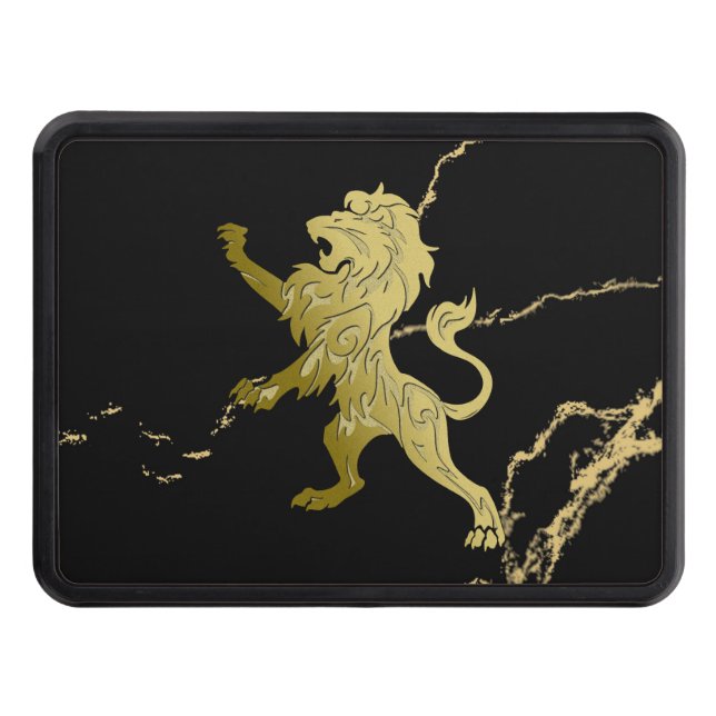 Golden Royal Lion Hitch Cover (Front)