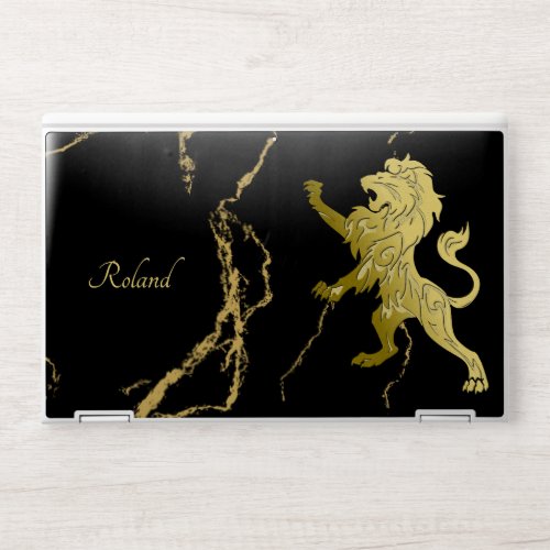 Golden Royal Lion HP Laptop Skin