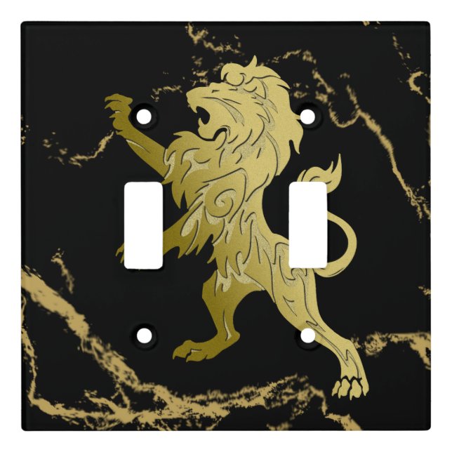 Golden Royal Lion Light Switch Cover (Front)