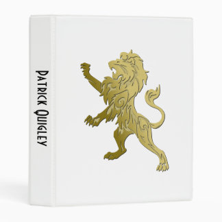 Golden Royal Lion Mini Binder