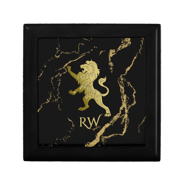 Golden Royal Lion Monogram Gift Box (Front)