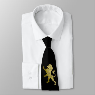Golden Royal Lion Neck Tie