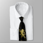 Golden Royal Lion Neck Tie<br><div class="desc">Gold lion</div>