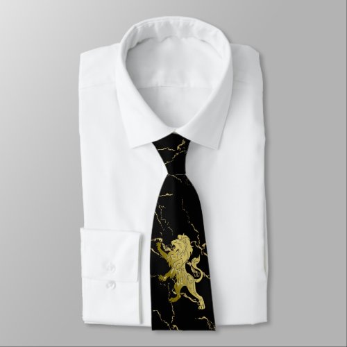 Golden Royal Lion Neck Tie