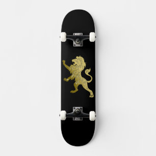 Golden Royal Lion Skateboard