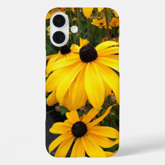 Golden Rudbeckia Black Eyed Susan Flowers iPhone 16 Plus Case