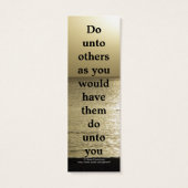 Golden Rule Bookmark (Back)