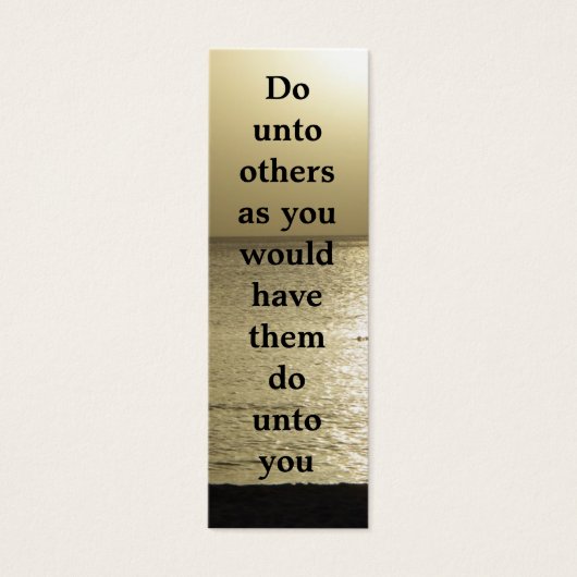 Golden Rule Bookmark (Front)