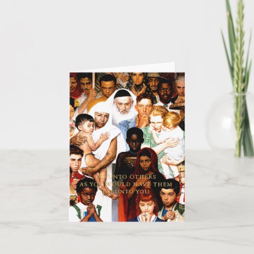 Golden Rule (Do unto others) by Norman Rockwell