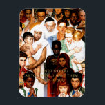 Golden Rule (Do unto others) by Norman Rockwell Magnet<br><div class="desc">Golden Rule (Do unto others) by Norman Rockwell | April 1,  1961</div>