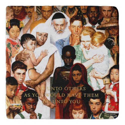 Golden Rule (Do unto others) by Norman Rockwell