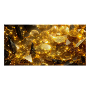 Golden Rune Coins Poster