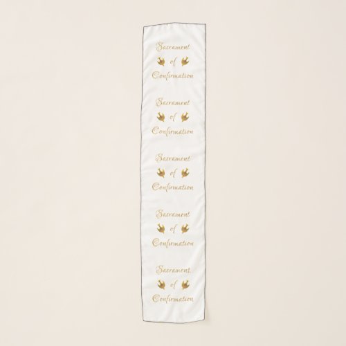 Golden Sacrament of Confirmation and Holy Spirit Scarf