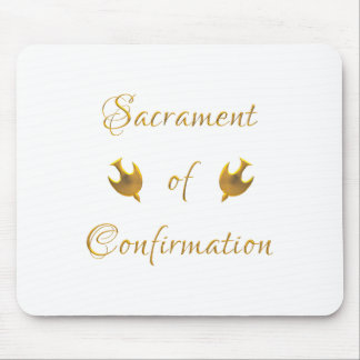 Golden Sacrament of Eucharist Host and Chalice Mouse Pad