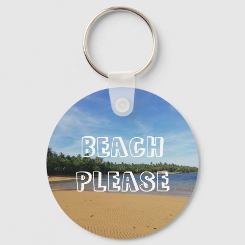 Golden Sand Beach Keychain