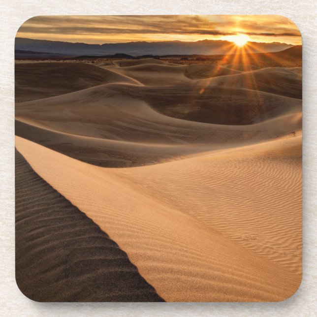 Golden Sand dunes, Death Valley, CA Coaster (Front)